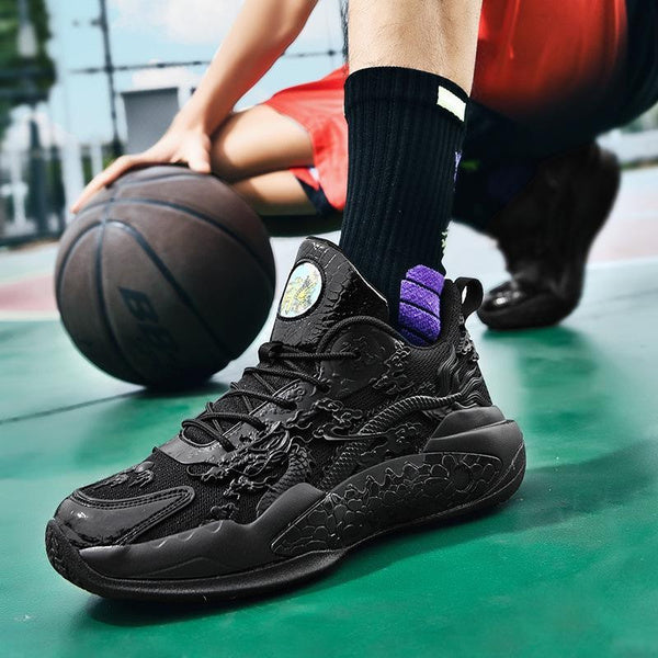 Light Up Basketball Shoes with Sound, Breathable Men's Athletic Sneakers for Night Games