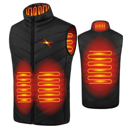 Smart Heating Vest for Men with 4-Zone Graphene Warmth, USB-Powered Electric Waistcoat & Intelligent Temperature Control