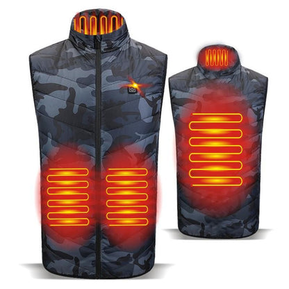 Smart Heating Vest for Men with 4-Zone Graphene Warmth, USB-Powered Electric Waistcoat & Intelligent Temperature Control