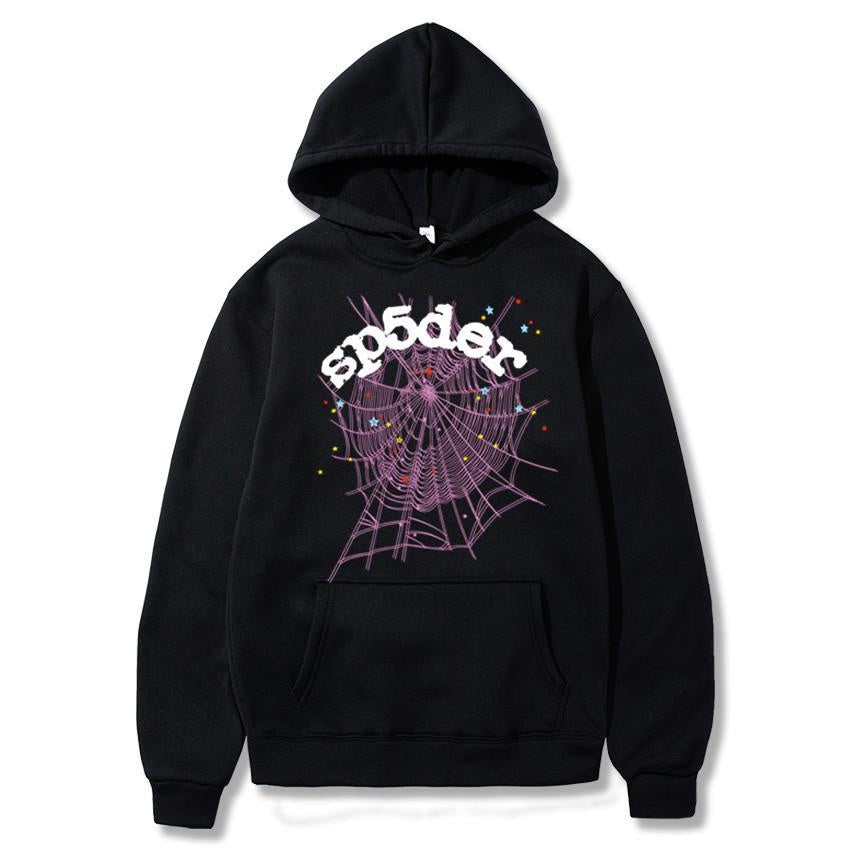 Gothic Spider Web Print Zip Up Hoodie | Trendy Oversized Pullover for Men & Women