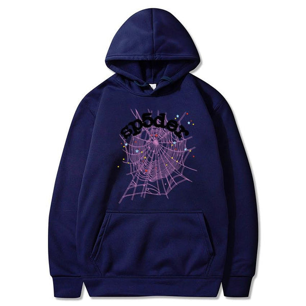 Gothic Spider Web Print Zip Up Hoodie | Trendy Oversized Pullover for Men & Women