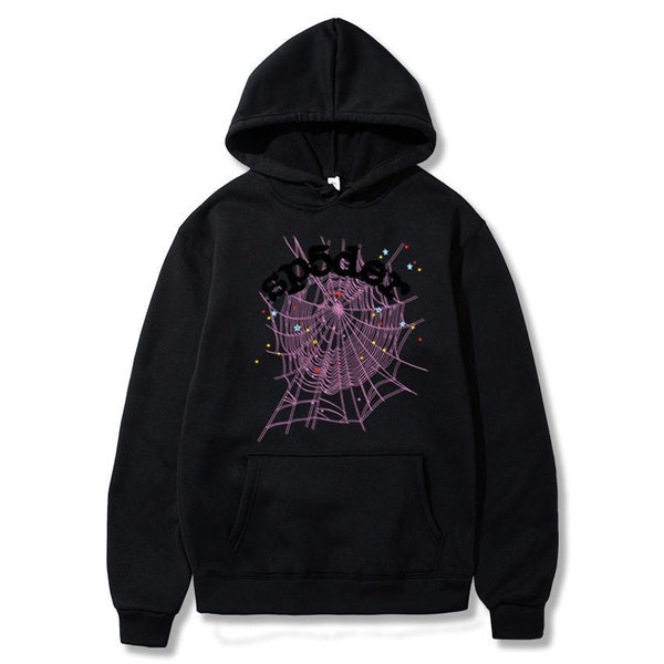 Gothic Spider Web Print Zip Up Hoodie | Trendy Oversized Pullover for Men & Women