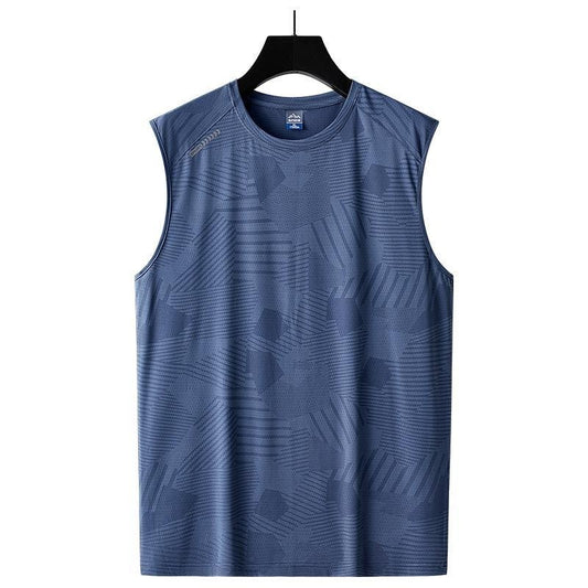 Men's Big & Tall Cooling Sleeveless Shirts - Quick Dry Athletic Muscle Tank Tops with Ice Silk Fabric for Summer Workout