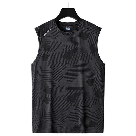 Men's Big & Tall Cooling Sleeveless Shirts - Quick Dry Athletic Muscle Tank Tops with Ice Silk Fabric for Summer Workout