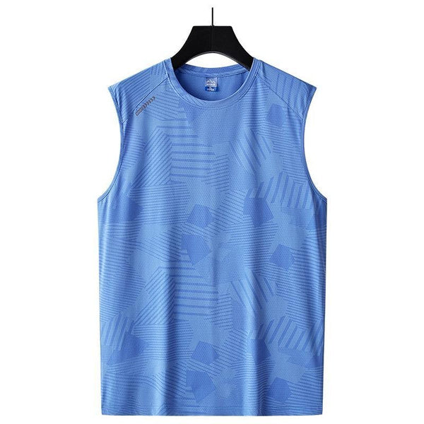 Men's Big & Tall Cooling Sleeveless Shirts - Quick Dry Athletic Muscle Tank Tops with Ice Silk Fabric for Summer Workout