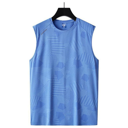 Men's Big & Tall Cooling Sleeveless Shirts - Quick Dry Athletic Muscle Tank Tops with Ice Silk Fabric for Summer Workout