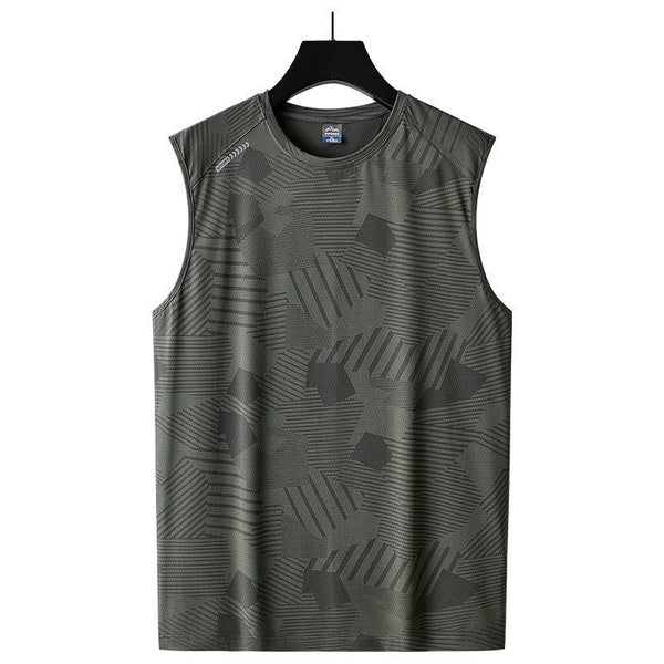 Men's Big & Tall Cooling Sleeveless Shirts - Quick Dry Athletic Muscle Tank Tops with Ice Silk Fabric for Summer Workout