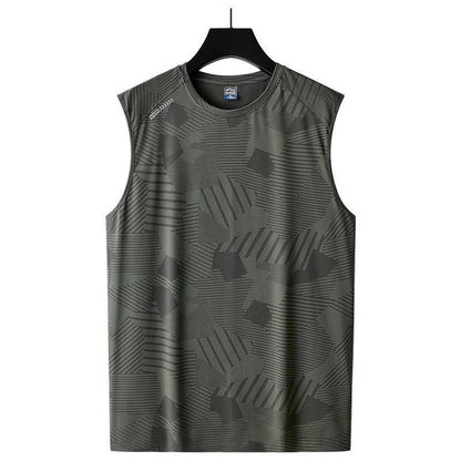 Men's Big & Tall Cooling Sleeveless Shirts - Quick Dry Athletic Muscle Tank Tops with Ice Silk Fabric for Summer Workout
