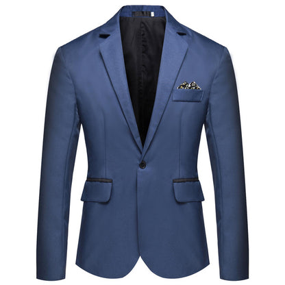 Men's Slim Fit Single Breasted Blazer | One Button Casual Suit Jacket for Modern Style