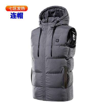 USB Heated Vest for Men and Women, Rechargeable Electric Warming Jacket with Smart Thermostat Control