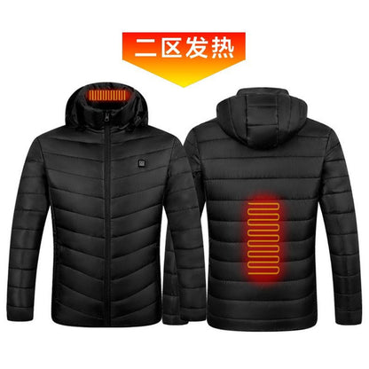 Smart Heated Jacket with USB Charging, 19-Zone Heating Tech for Men's All-Weather Warmth
