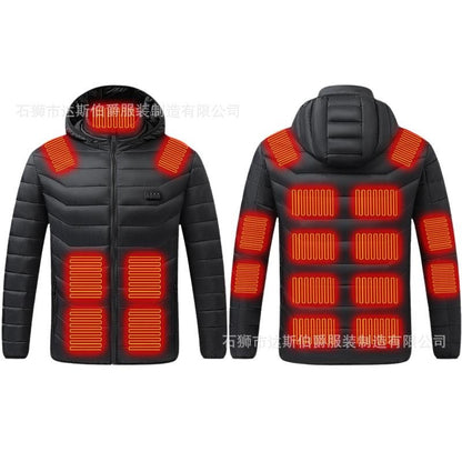 Smart Heated Jacket with USB Power & Multi-Zone Control - Men's & Women's Electric Warming Coat