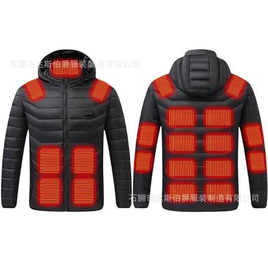 Smart Heated Jacket with USB Power & Multi-Zone Control - Men's & Women's Electric Warming Coat