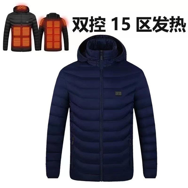 Smart Heated Jacket with USB Power & Multi-Zone Control - Men's & Women's Electric Warming Coat