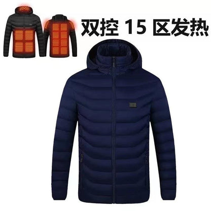 Smart Heated Jacket with USB Power & Multi-Zone Control - Men's & Women's Electric Warming Coat
