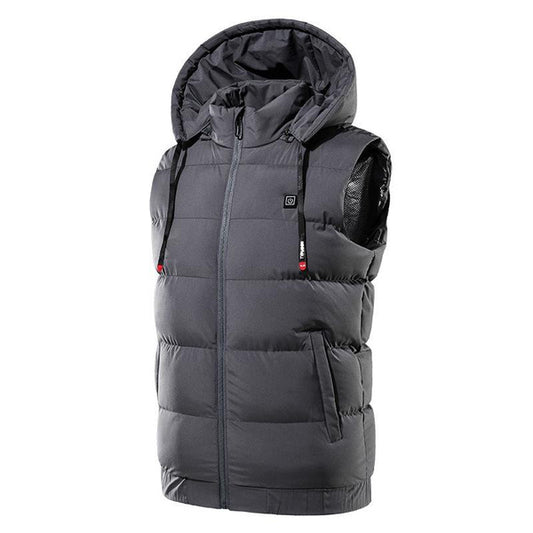 Smart Heated Vest with 9-Zone Dual Control & Hood, Thickened Electric Heating Jacket for Men and Women