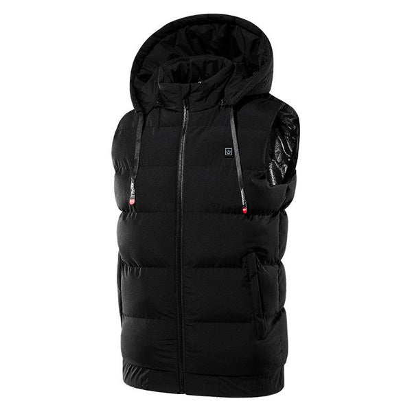Smart Heated Vest with 9-Zone Dual Control & Hood, Thickened Electric Heating Jacket for Men and Women