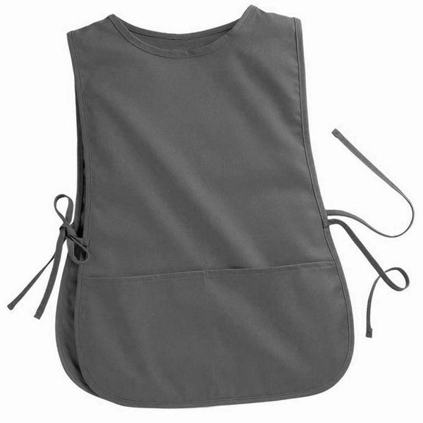 Women's Round Neck Cross-Back Apron Vest with Pockets and Ties for Work & Home