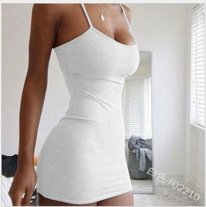 Slim Fit Bodycon Club Dress for Women | Sexy Spaghetti Strap Mini Dress for Beach & Night Out