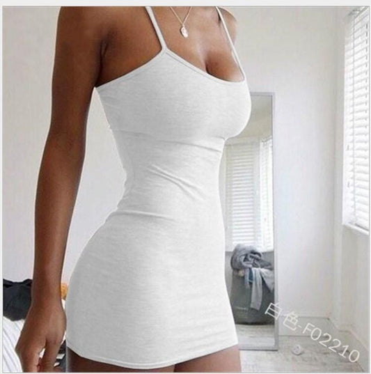 Slim Fit Bodycon Club Dress for Women | Sexy Spaghetti Strap Mini Dress for Beach & Night Out