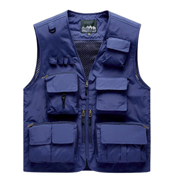 Men's Outdoor Photography Vest with Multiple Pockets, Quick-Dry & Lightweight