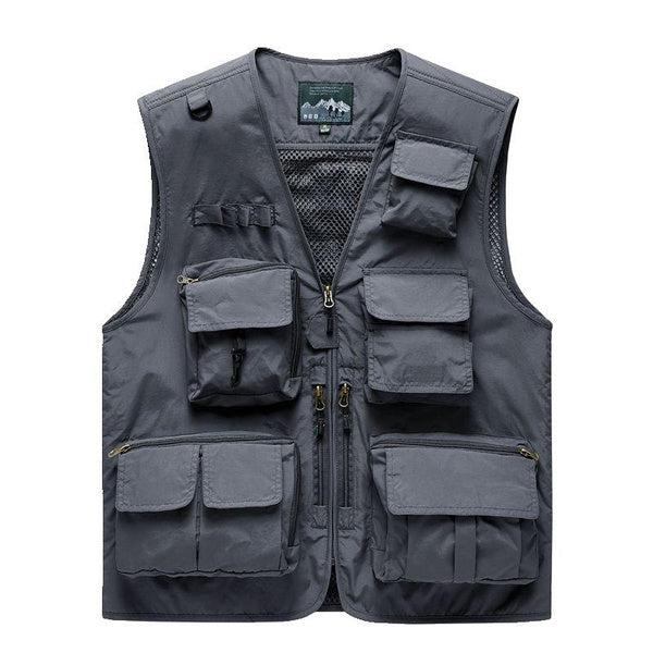 Men's Outdoor Photography Vest with Multiple Pockets, Quick-Dry & Lightweight