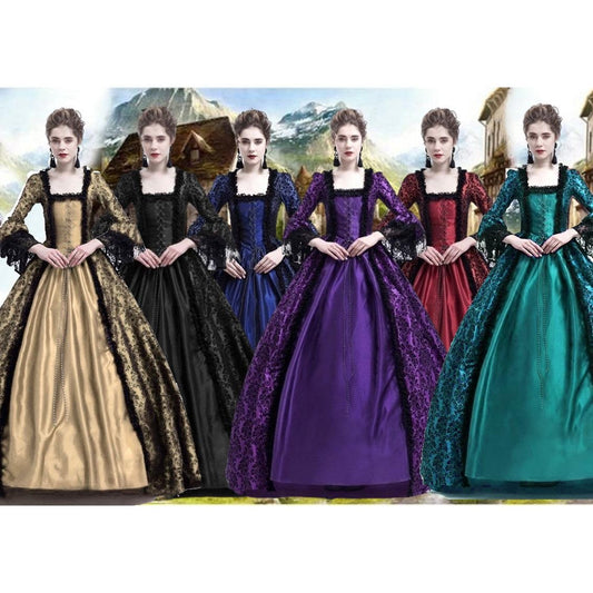 Victorian Medieval Renaissance Ball Gown Dress for Theater & Cosplay