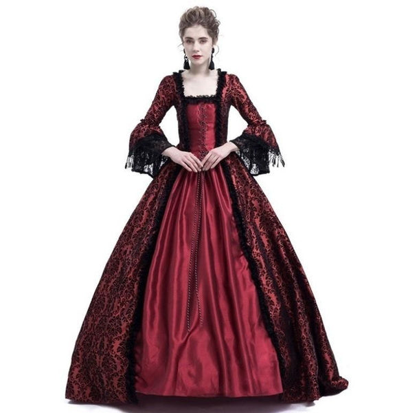 Victorian Medieval Renaissance Ball Gown Dress for Theater & Cosplay