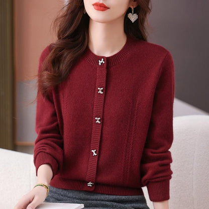 Cozy Chunky Knit Sweater Women's Casual Loose Fit Pullover Winter Tops