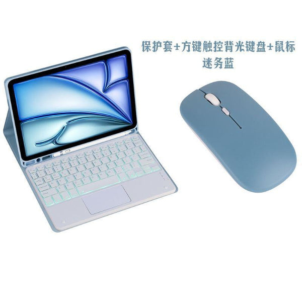 iPad Air Pro Bluetooth Keyboard Case with Backlit Keys, Smart Cover Stand for 11-inch & 10.9-inch Tablets