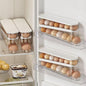 Rolling Egg Holder & Organizer for Refrigerator Door - Space Saving Kitchen Storage Container