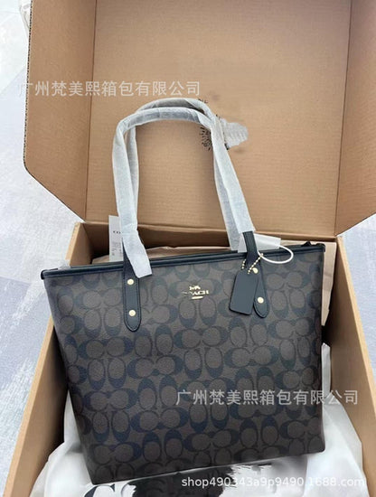 Kou Classic City Tote Bag for Women - Large Capacity Work & Mom Bag with Interior Zipper