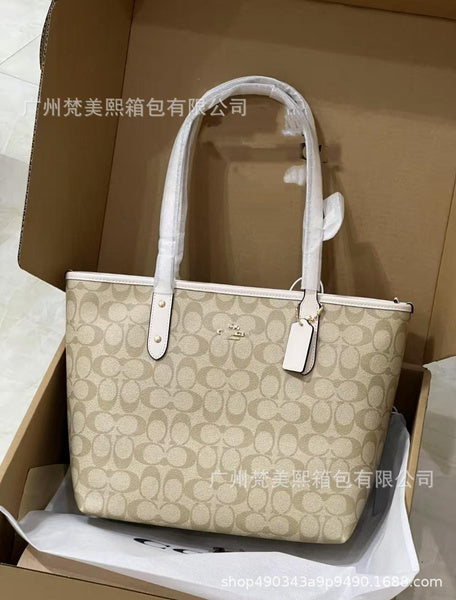 Kou Classic City Tote Bag for Women - Large Capacity Work & Mom Bag with Interior Zipper