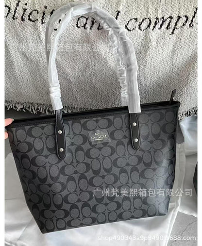 Kou Classic City Tote Bag for Women - Large Capacity Work & Mom Bag with Interior Zipper