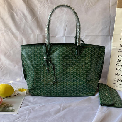 Reversible Tote Bag with Grommet Detail | Luxury Designer Inspired Shoulder Bag for Women