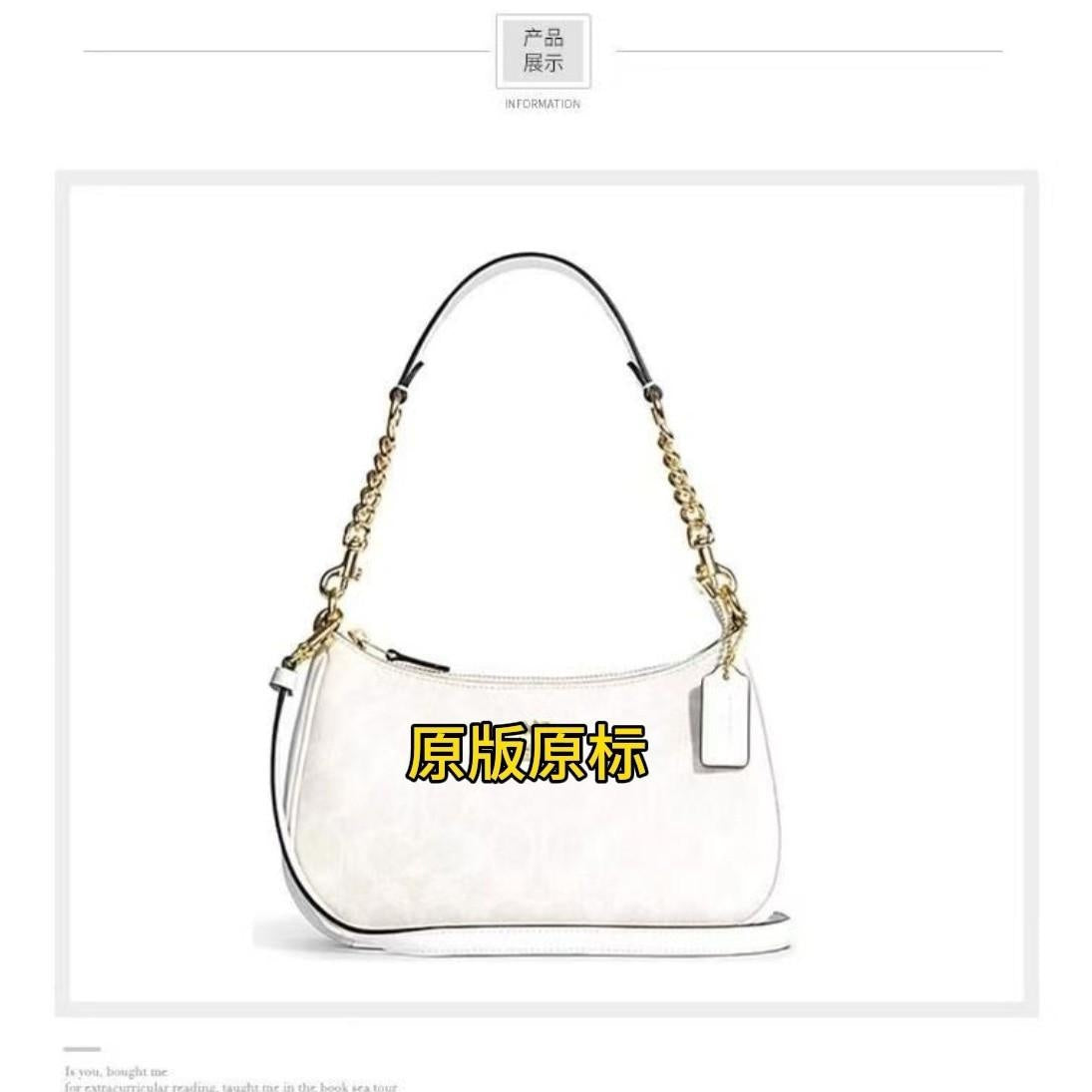 COACH Teri Underarm Bag: Premium Light Luxury Shoulder & Crossbody Purse