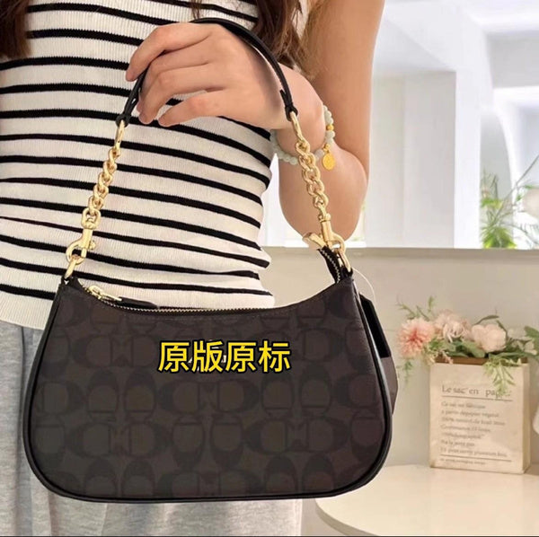 COACH Teri Underarm Bag: Premium Light Luxury Shoulder & Crossbody Purse