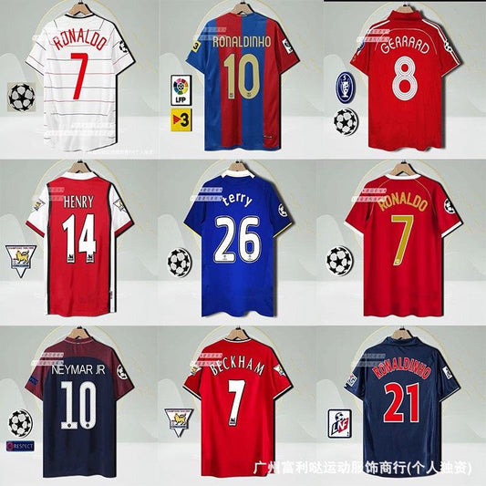 Vintage Football Jerseys: Paris, Arsenal, Chelsea, Juventus, Boca, Argentina & More