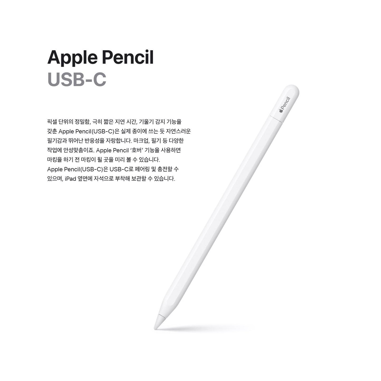 Apple pencil pro 정품 애플펜슬 프로 화이트 MX2D3 글로벌 버전 / 애플정품 / 국내 AS 가능