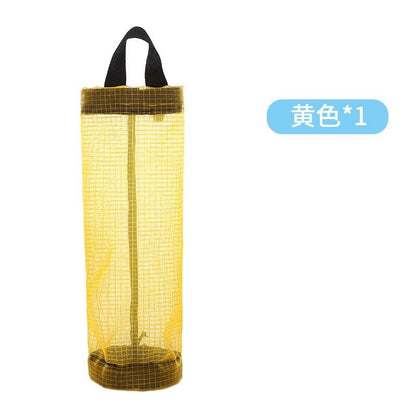 Wall-Mounted Plastic Bag Dispenser & Organizer - Large Capacity Kitchen Storage Bag Holder