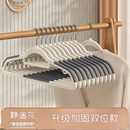 Heavy Duty Velvet Hangers with 360° Swivel Hook - Non-Slip, Space-Saving Clothes Hangers for Dry & Wet Use