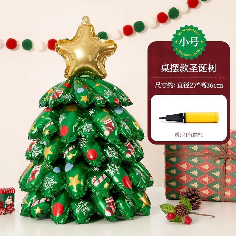 Inflatable Standing Christmas Tree Balloon for Store & Party Decor