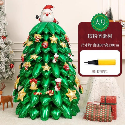 Inflatable Standing Christmas Tree Balloon for Store & Party Decor