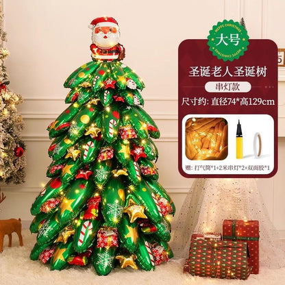 Inflatable Standing Christmas Tree Balloon for Store & Party Decor