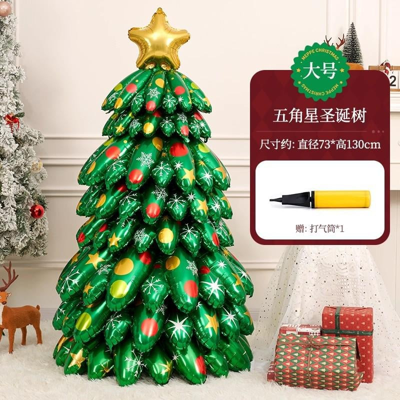 Inflatable Standing Christmas Tree Balloon for Store & Party Decor