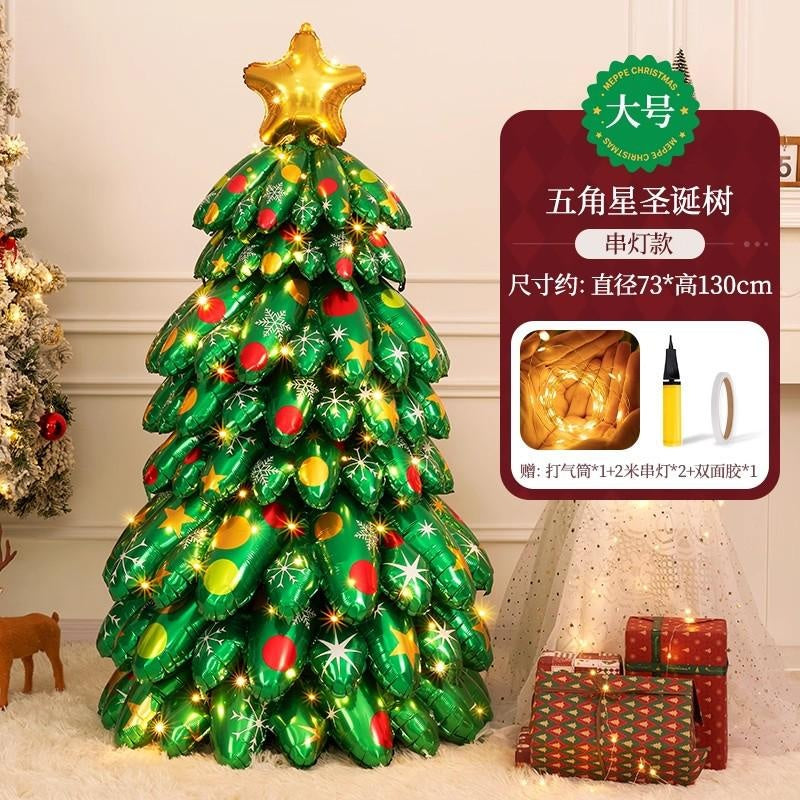 Inflatable Standing Christmas Tree Balloon for Store & Party Decor