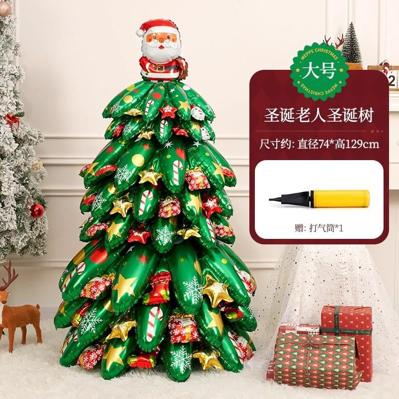 Inflatable Standing Christmas Tree Balloon for Store & Party Decor
