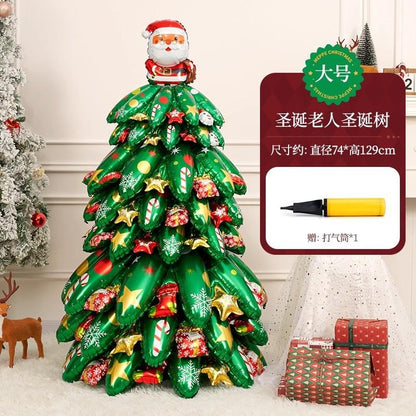 Inflatable Standing Christmas Tree Balloon for Store & Party Decor