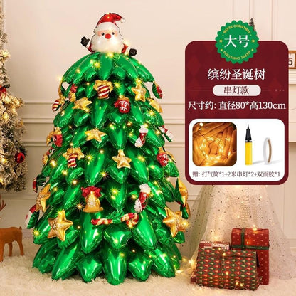 Inflatable Standing Christmas Tree Balloon for Store & Party Decor