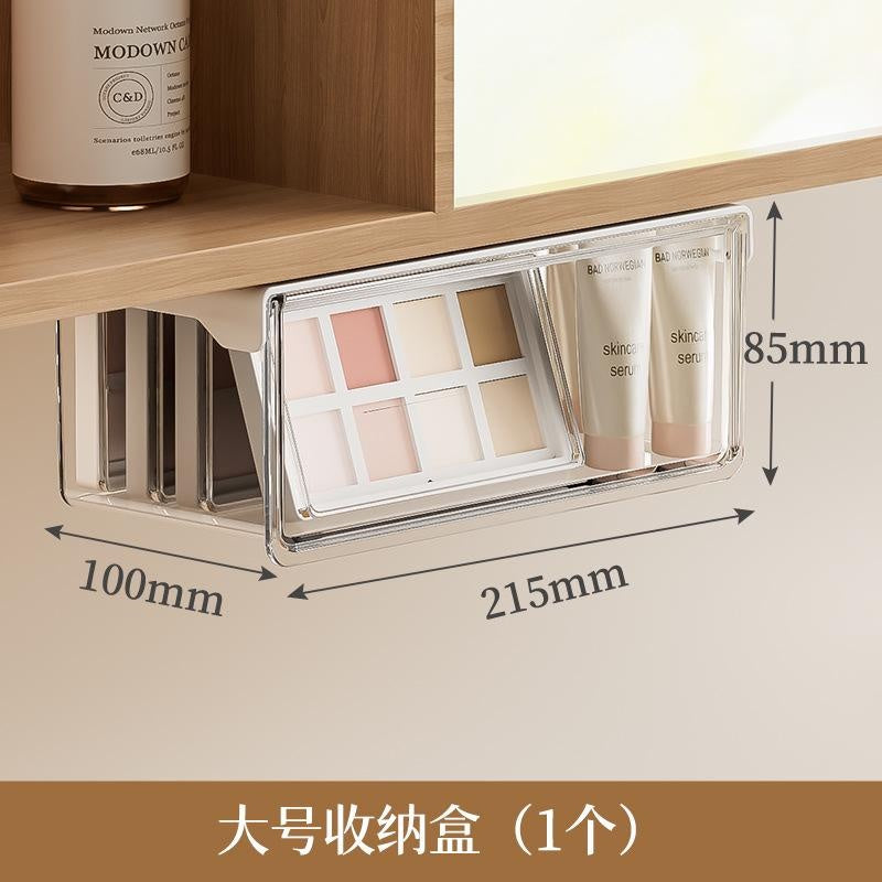 Under-Sink Drawer Organizer, Clear Cosmetic & Makeup Storage Box for Bathroom Vanity